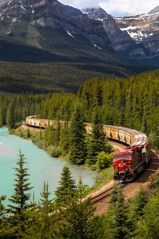 canada rocky mountains rail travel